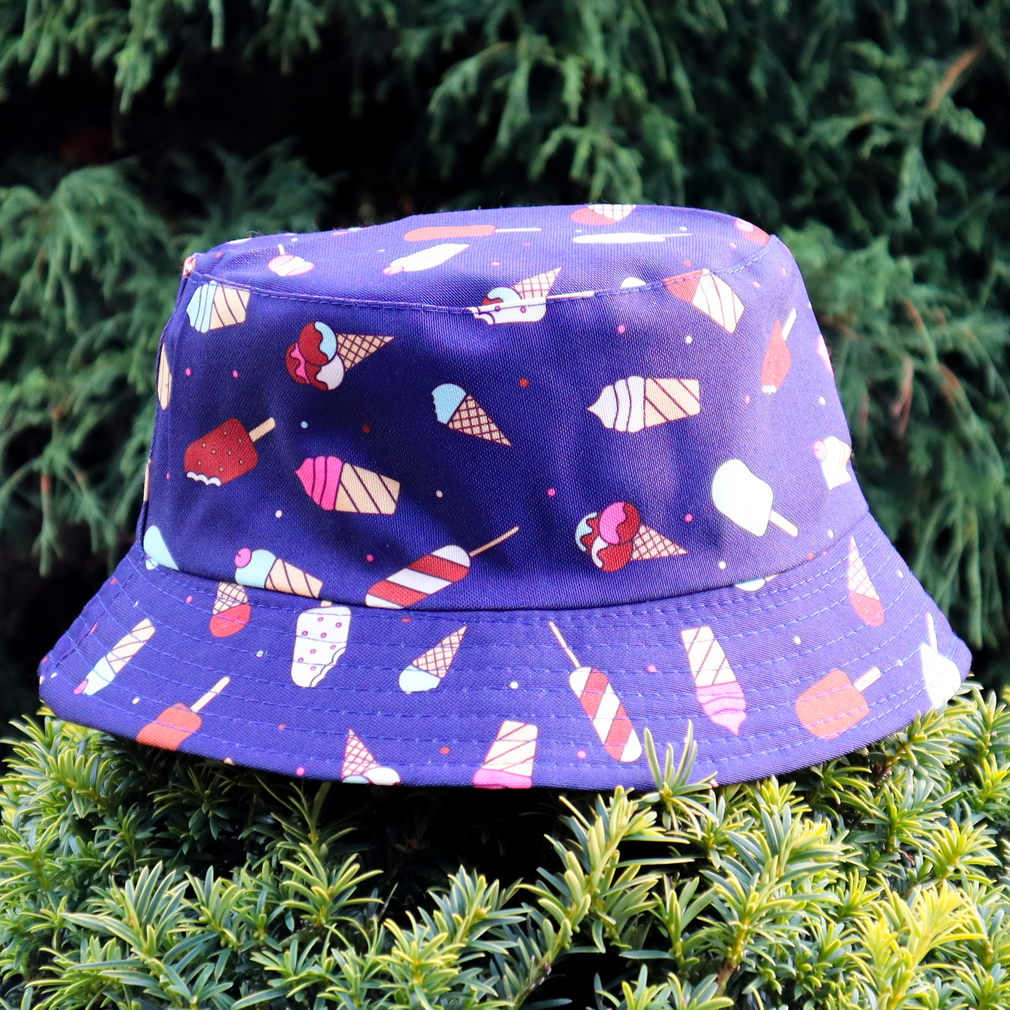 Hope a Seagull Doesn't Steal It Bucket Hat - Navy