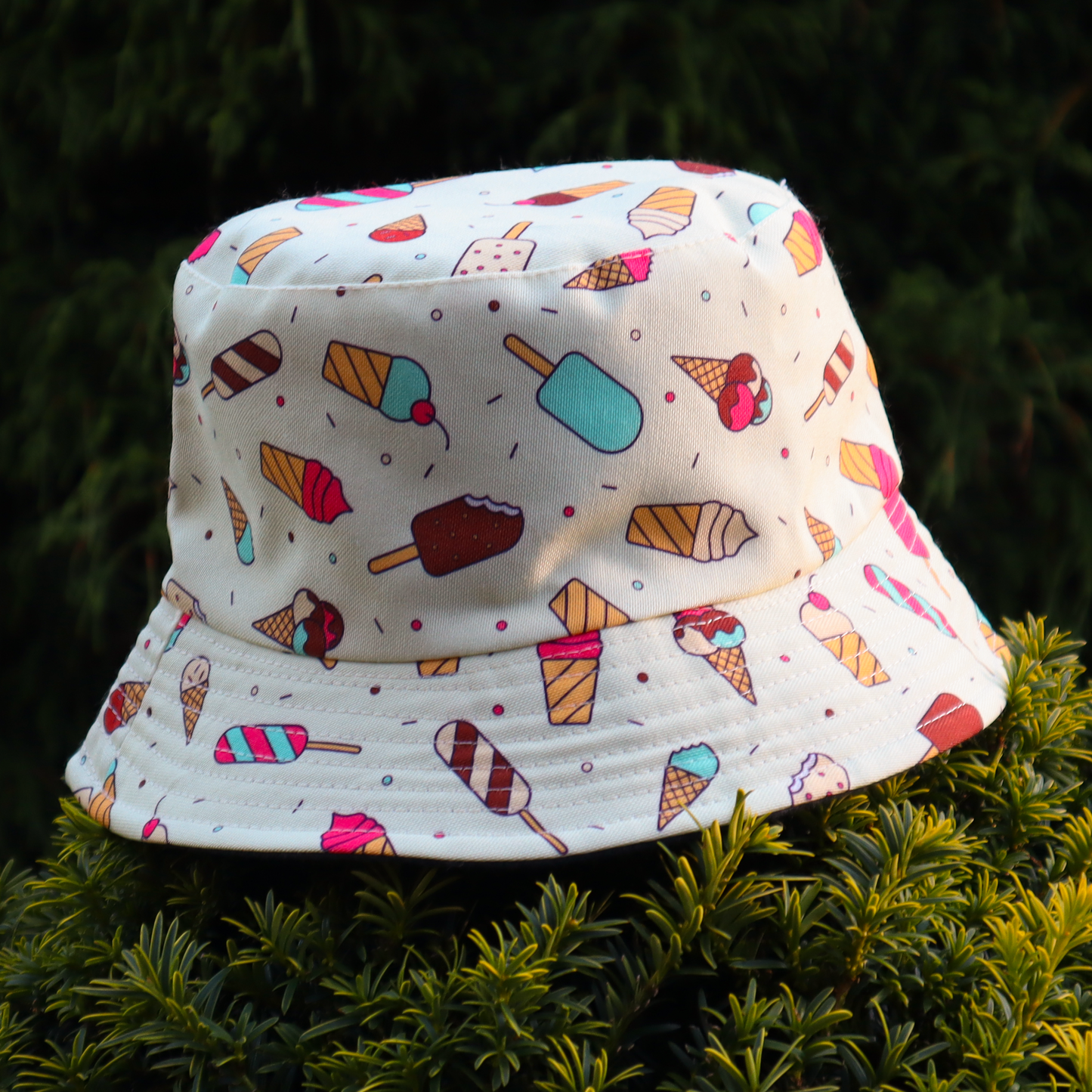 Hope A Seagull Doesn't Steal It Bucket Hat - Cream