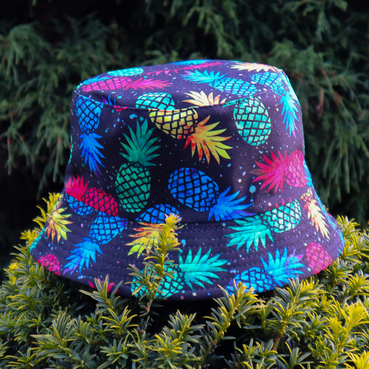 Punchy Pineapple Colourful Bucket Hat