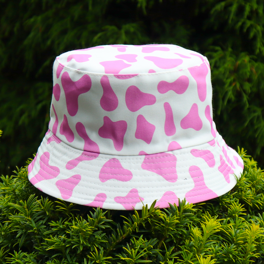 Cheeky Cow-Print Bucket Hat