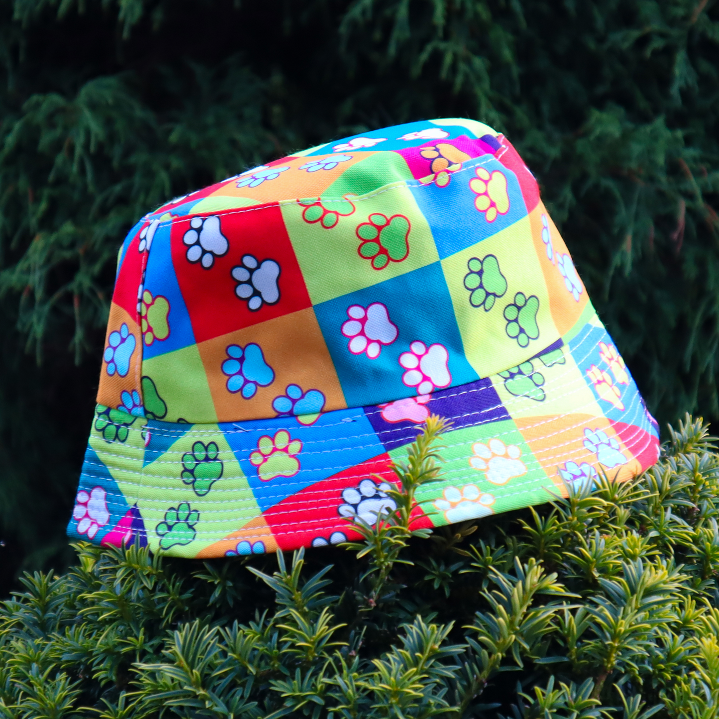 Man's Best Friend Patchwork Bucket Hat